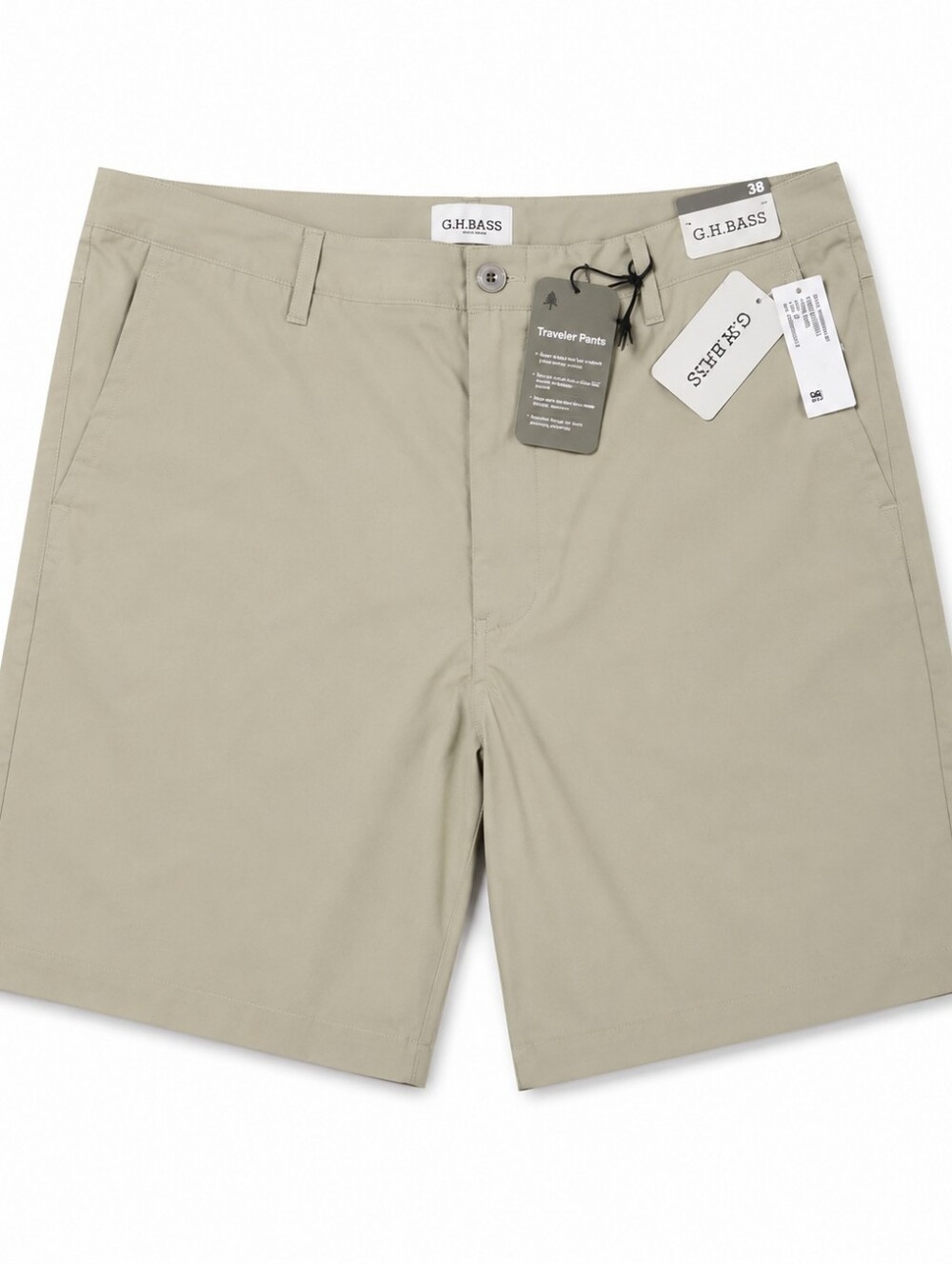 G.H. Bass Traveler Shorts Men’s Size 38 Moss NWT Water Repellent